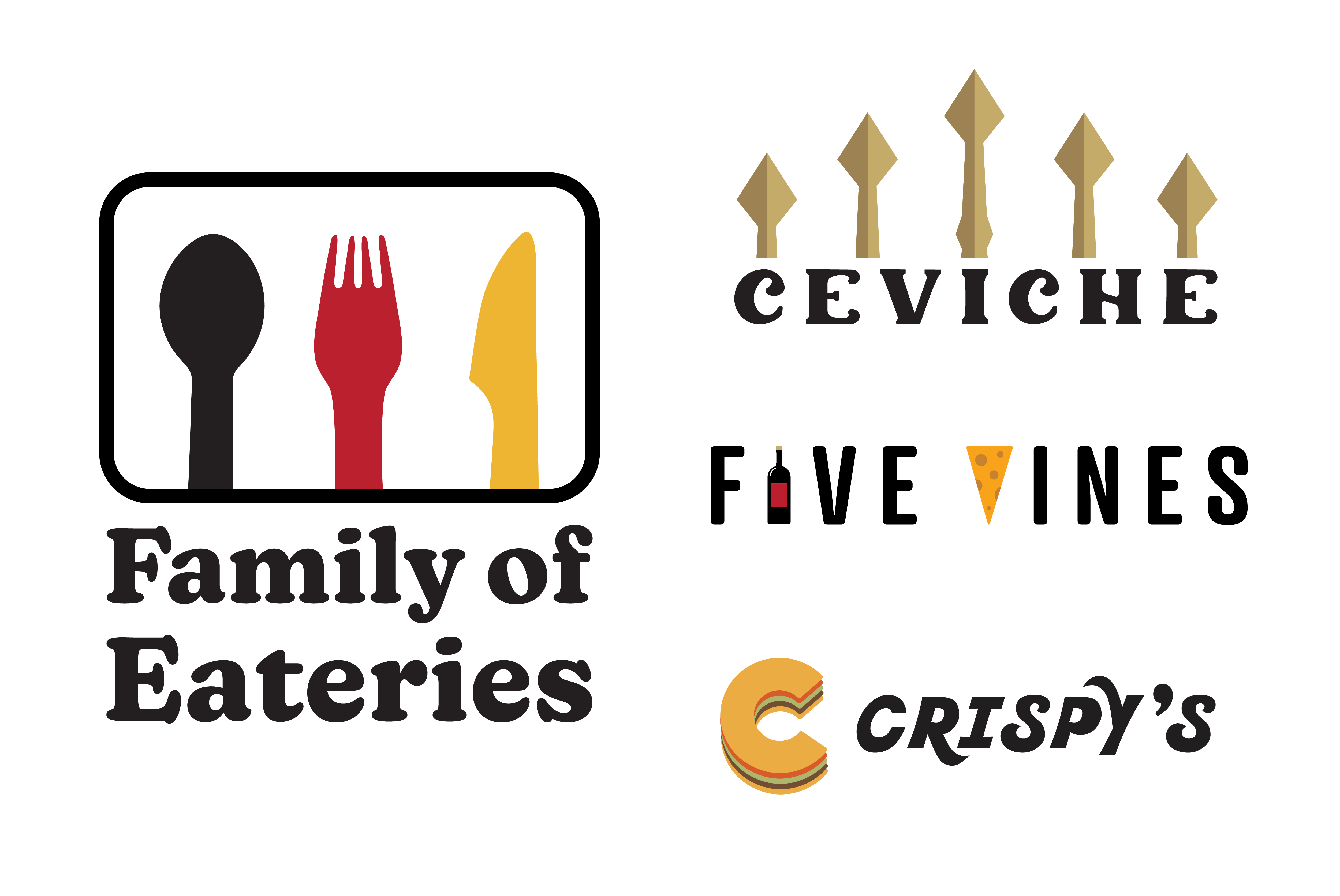 Logos for Family of Eateries Restaurants